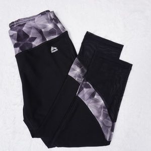 RBX Capri, Black and grey Leggings Size M